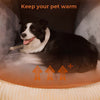 FlannelHaven™ Warm Flannel Detachable Semi-Enclosed Large Dog Tent Bed