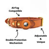 TagMate™ Leather AirTag Collar