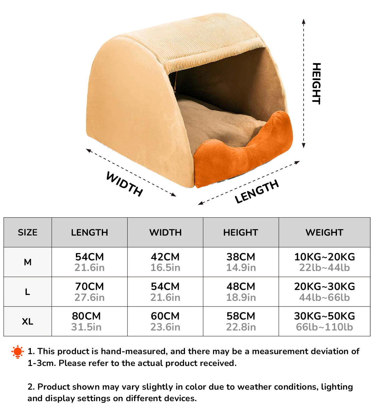 FlannelHaven™ Warm Flannel Detachable Semi-Enclosed Large Dog Tent Bed